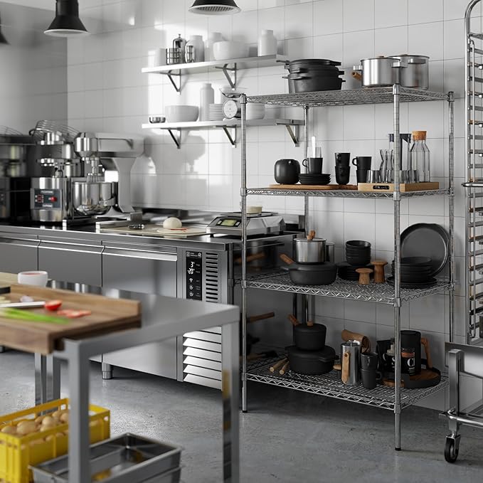 Regal Altair 24" Deep x 36" Wide x 64" Height Wire Shelving Kit | 4-Tier | NSF Commercial Storage Rack Unit