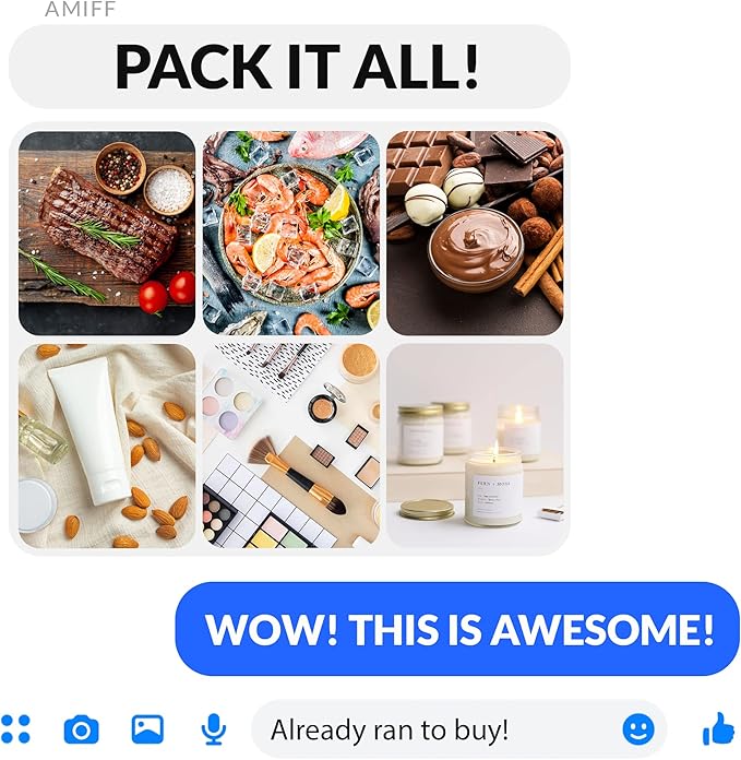 Amiff Silver Thermal Bubble Mailer, 24 x 20 Inches. 50 Pack Metallic Bubble Mailers. Self-Seal Insulated Mailers for Cold Shipping. Padded Envelopes Waterproof. Thermal Bag for Food, Cosmetics