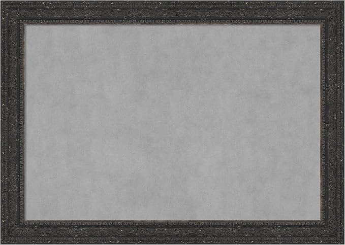 Amanti Art Black Framed Magnetic Board 29x41 Large Vision Board for use with Magnets, 100% Metal Sheet to Display Items as Office Decor or for Home Organization in mudroom, Kitchen or Kids Room
