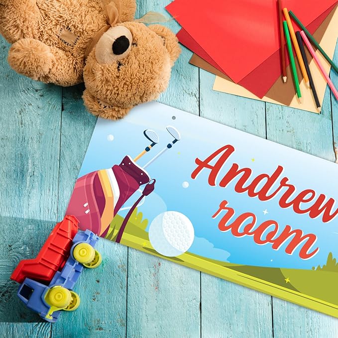 Custom Boy/Girl Name Sign Personalized Kids Decor Room Sign For Children Bedroom, Christmas Gift, And Wall Sign 5x13 Inches, ACM, Made in USA