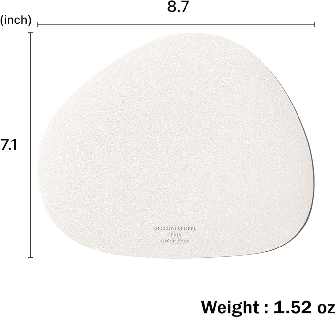 GREEDY FARMERS Mouse pad, Non-Slip Washable Waterproof Computer Mouse pad (Vanilla Cream)