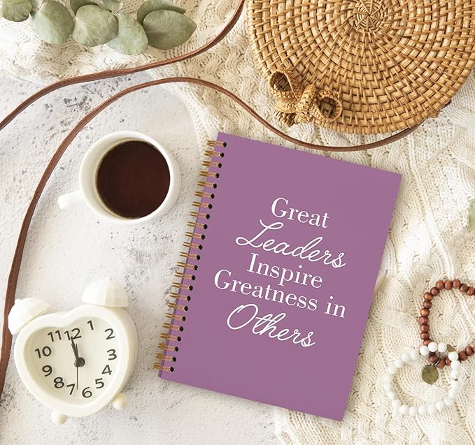 OXW Purple Notebooks for Work, Employee Appreciation Gifts, Leadership Gifts Notebook Journal for Writing Meeting Office, Thank You Gifts for Women Men Leader Mentor Boss Manager, 5.5"x8.3"