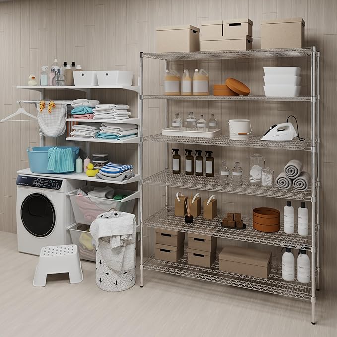 Regal Altair 24" Deep x 60" Wide x 74" Height Wire Shelving Kit | 6-Tier | NSF Commercial Storage Rack Unit