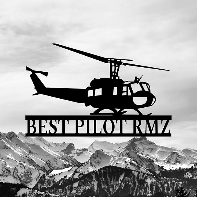 Personalized Metal Airplane Wall Art, Airplane Name Sign, Customized Pilot Name Sign, Airplane Hangar Sign Decor, Aviation Home Office Decor, Large Outdoor Decor, Pilot Gifts, Aircraft Lovers Gift