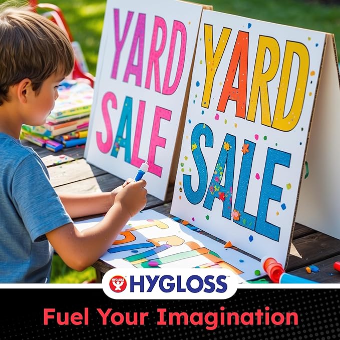 Hygloss Large Poster Board 22x28 - 50 Poster Boards Bulk Pack - 10 Pt. Thickness White Poster Board Paper for Projects, Presentations, Displays, Signs, Crafts - Blank Posterboard Multipack 22" x 28"