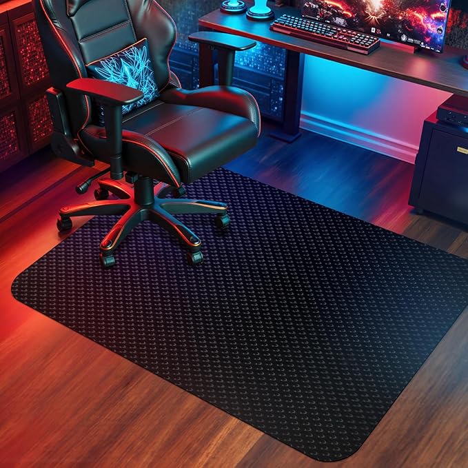 Vicwe Gaming Chair Mat for Hard Floor,36" x 55" Computer Chair Mat for Tile Floor,Anti-Slip Hard Floor Protector Rolling Chair for Office Home