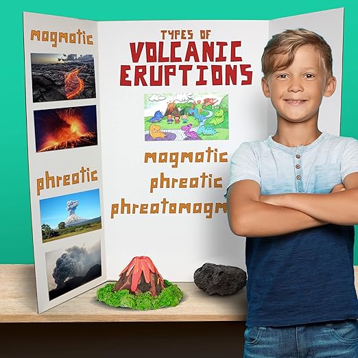Flipside Products 36” x 48” Project Boards for Presentations, Science Fair, School Projects, Event Displays and Trifold Picture Board, Proudly Made in USA - Clay White - 24 Pack