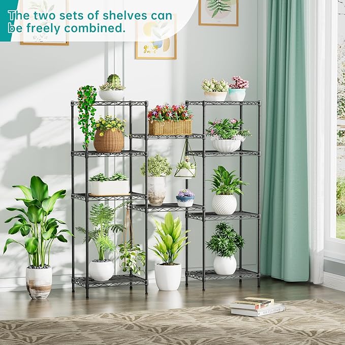 SINGAYE Shelf Closet Wire Shelving：Adjustable Metal Unit for Laundry Room Organization Bathroom Kitchen Home Storage with Wheels Small Pantry Rack Shelves
