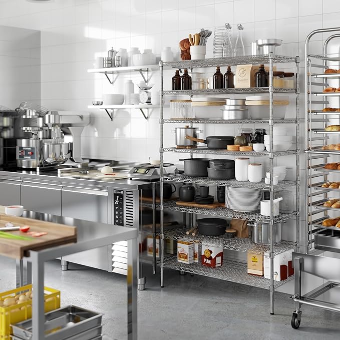 Regal Altair 18" Deep x 42" Wide x 74" Height Wire Shelving Kit | 8-Tier | NSF Commercial Storage Rack Unit