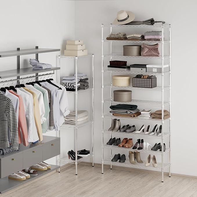 Regal Altair 14" Deep x 42" Wide x 96" Height Wire Shelving Kit | 10-Tier | NSF Commercial Storage Rack Unit