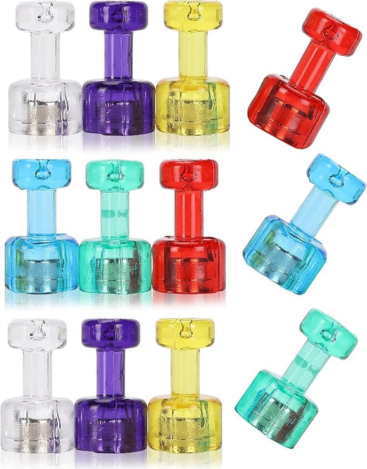 Mr. Pen- Magnetic Push Pin, 12 Pack, Assorted Color, Magnets for Whiteboard, Colored Magnets, Magnetic Pins