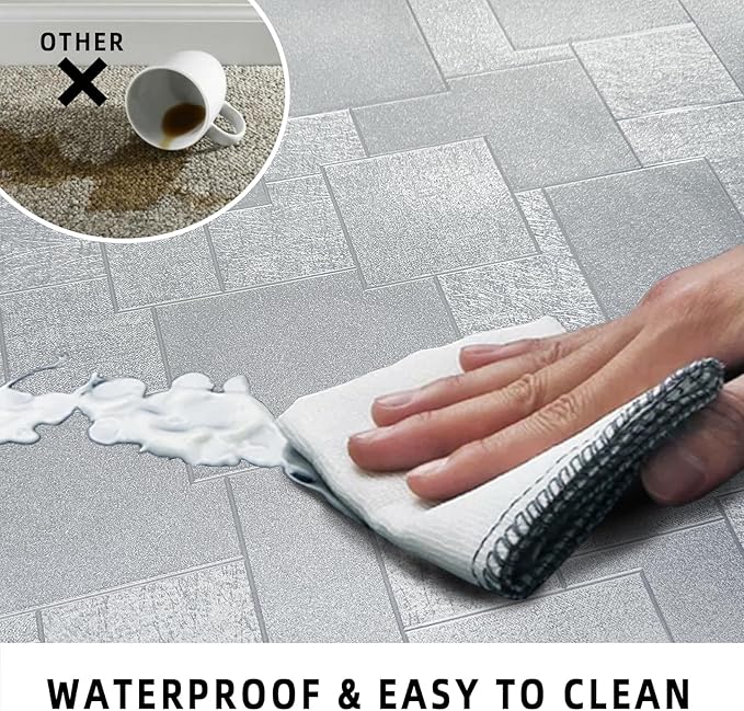 Chair Mat for Hardwood Floor, 63x51 inches Floor Mat Protector for Office Chair, Desk, Home, Frosted Pattern Rectangle Floors Protector