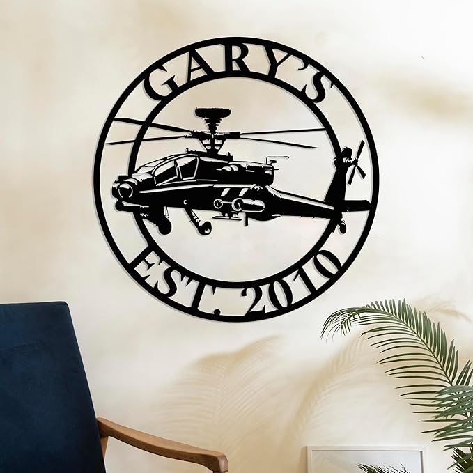 Personalized Metal Airplane Wall Art, Airplane Name Sign, Customized Pilot Name Sign, Airplane Hangar Sign Decor, Aviation Home Office Decor, Large Outdoor Decor, Pilot Gifts, Aircraft Lovers Gift