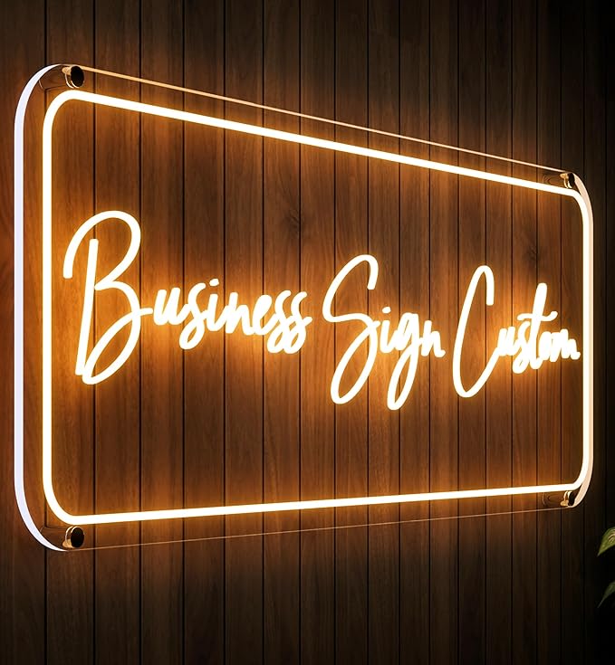 CIONAOR Custom Neon Sign, Custom LED Neon Sign Customizable for Business Salon Beauty Nail Studios Light Up Name Sign, Personalized Neon Light Suitable for Bar Bakeries Coffee Shop Decorations