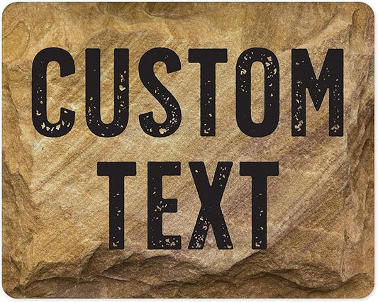 Custom Sign, Custom Street Sign, 11 Font Colors, 13 Font Styles, 4 Hole Options, 22 Sizes, 24x30 Inches, Rust Free DiBound, Fade Resistant, Made in USA by My Sign Center (Stone)