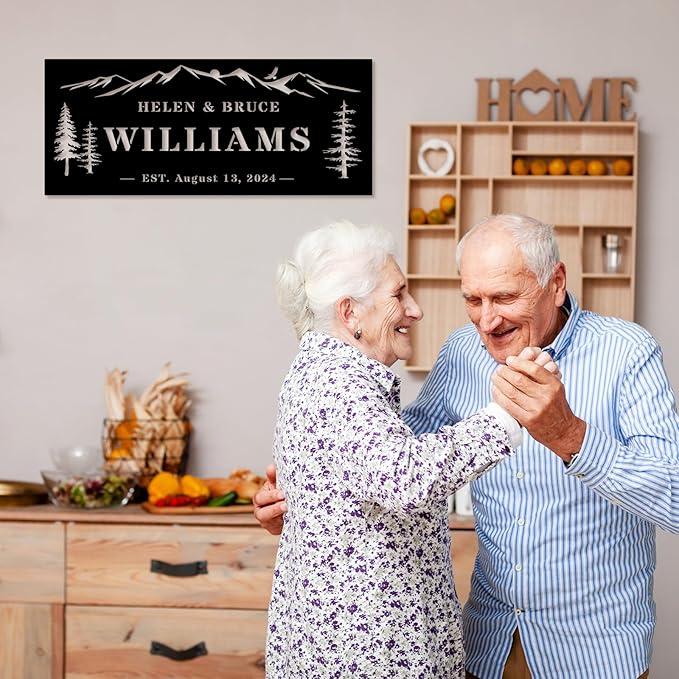Wedding Gifts for Couples 2025, Personalized Wedding Gift, Custom Family Name Sign, Last Name Sign for Home, Established Signs, Housewarming Gift