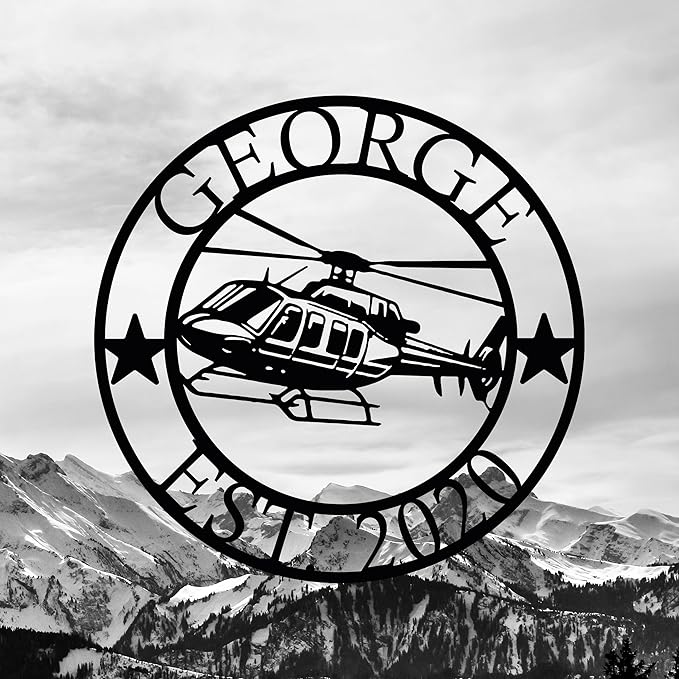 Personalized Metal Airplane Wall Art, Airplane Name Sign, Customized Pilot Name Sign, Airplane Hangar Sign Decor, Aviation Home Office Decor, Large Outdoor Decor, Pilot Gifts, Aircraft Lovers Gift