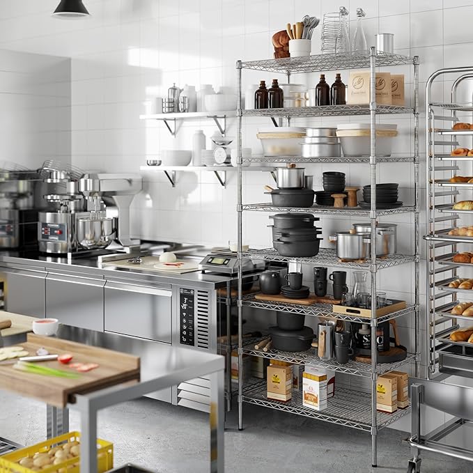Regal Altair 21" Deep x 36" Wide x 86" Height Wire Shelving Kit | 8-Tier | NSF Commercial Storage Rack Unit