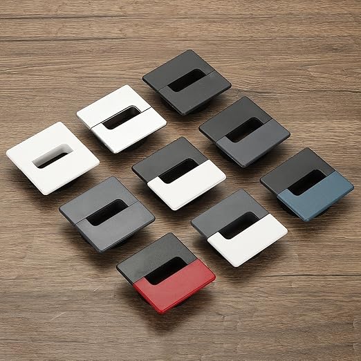 PATIKIL 2.8inch Desk Grommet, 6Pcs Cable Grommet Wire Management Cable Hole Cover Cord Organizer for Office Home Table Countertop, Black White Grey
