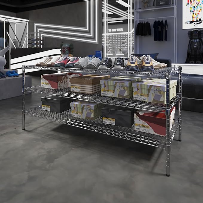 Regal Altair 24" Deep x 60" Wide x 27" Height Wire Shelving Kit | 3-Tier | NSF Commercial Storage Rack Unit