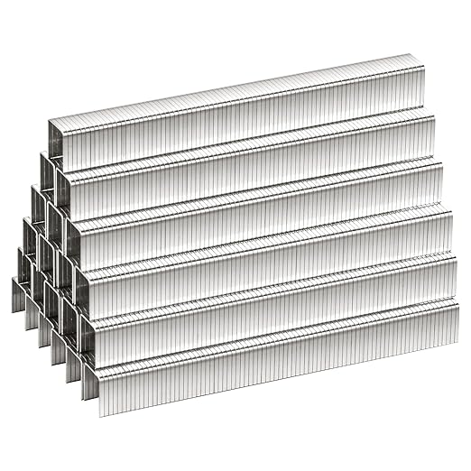 meite T-50 Stainless Steel Staples Marine, 1/2 Inch Heavy Duty Staples for Staple Gun - 1512 Counts, 20 Gauge 3/8 Inch Crown T-50 Upholstery Staple for Marine Applications