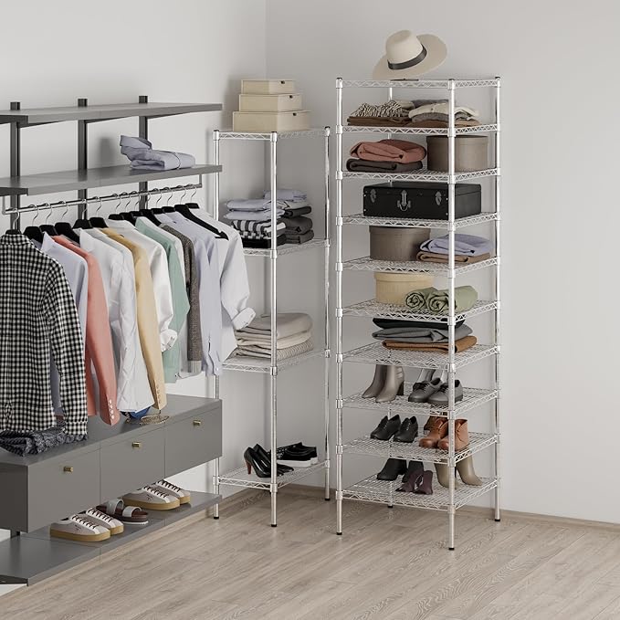 Regal Altair 24" Deep x 24" Wide x 86" Height Wire Shelving Kit | 10-Tier | NSF Commercial Storage Rack Unit