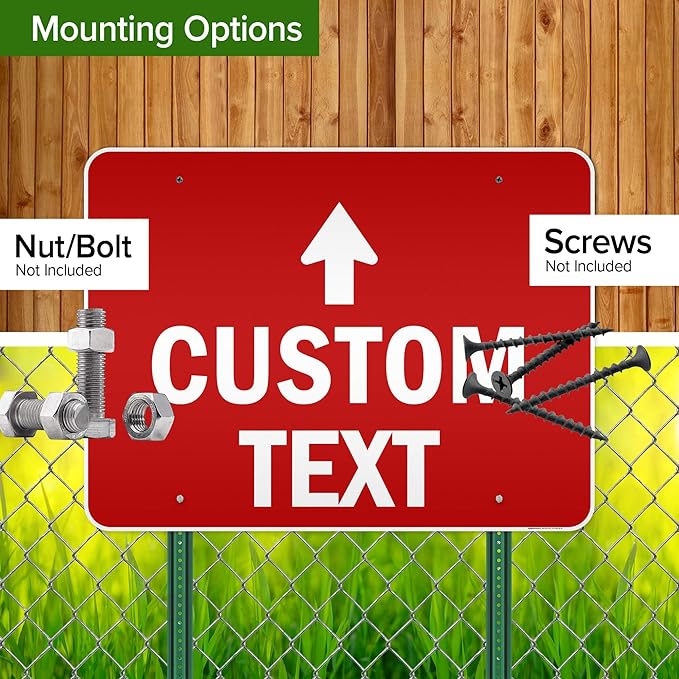 Custom Arrow,Custom Directional Sign, Up Arrow,36x48 Inches, Reflective, Rust Free DiBound, Fade Resistant, Made in USA by My Sign Center