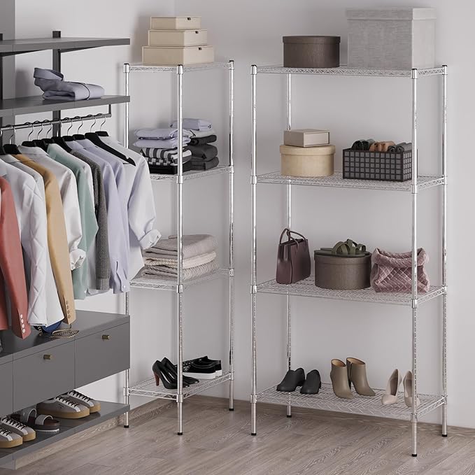 Regal Altair 18" Deep x 36" Wide x 74" Height Wire Shelving Kit | 4-Tier | NSF Commercial Storage Rack Unit