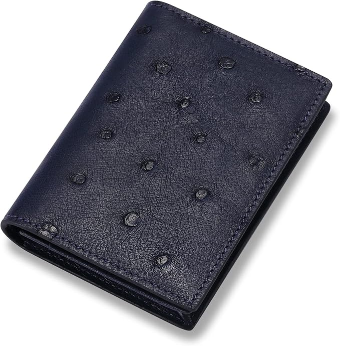 Leather Business Card Case Holder for Men & Women, Italian Calfskin