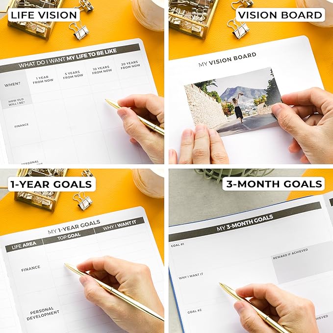 Clever Fox Planner PRO – Weekly & Monthly Life Planner to Increase Productivity, Time Management and Hit Your Goals, 8.5x11″ (Mystic Blue)