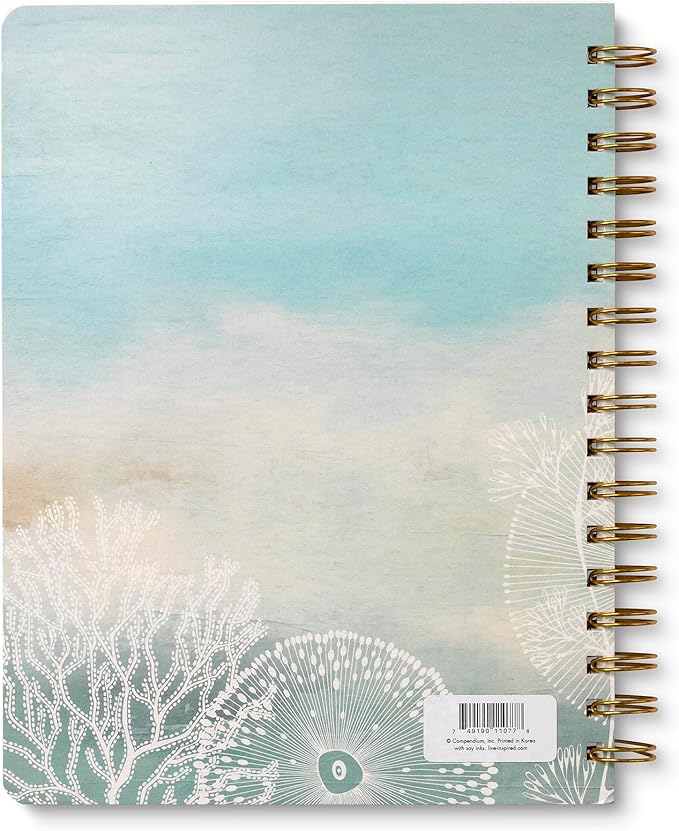 Compendium Spiral Notebook – Live Slow, Love True, Grow Free. – A Designer Spiral Notebook with 192 Lined Pages, College Ruled, 7.0" W x 9.25" H