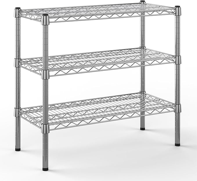 Regal Altair 14" Deep x 30" Wide x 27" Height Wire Shelving Kit | 3-Tier | NSF Commercial Storage Rack Unit