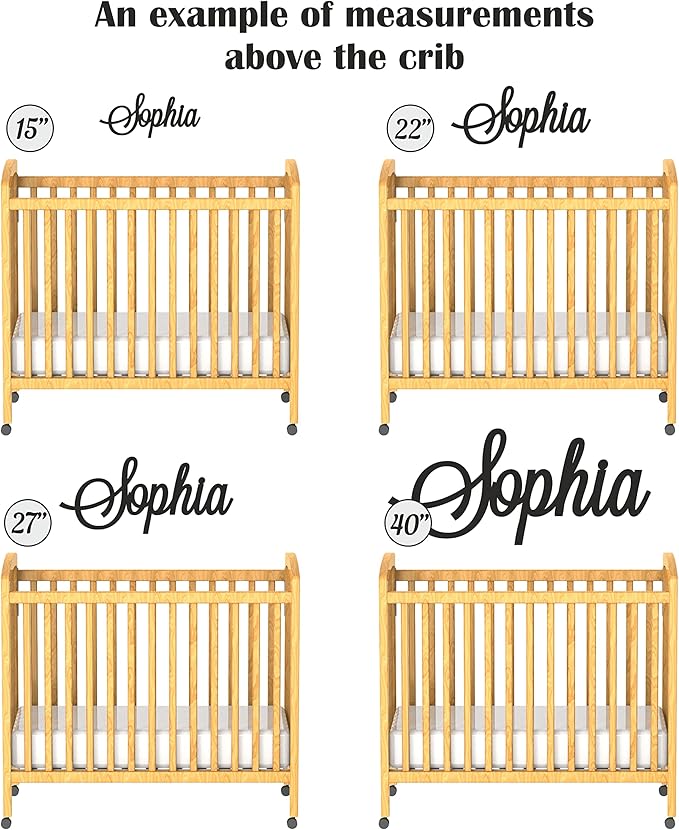 Personalized Wooden Name Sign for Nursery Wall Letters Custom Baby Name Sign for Wall Room Decor