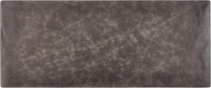 Node Leather Calfskin Leather Desk Pad – Executive Office Desk Mat with Non-Slip Bottom – Smooth Surface for Mouse & Keyboard – Wide Desk Protector 15 3/4" x 38"