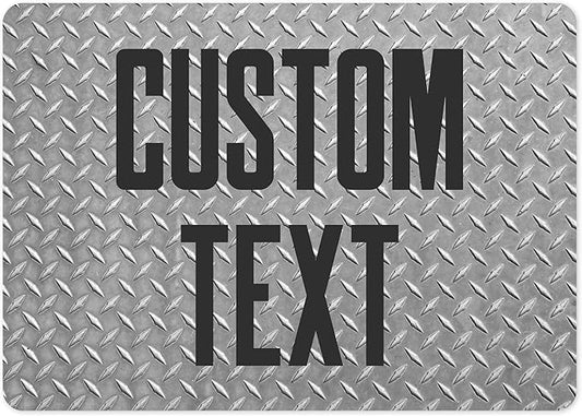 Custom Sign, Custom Street Sign, 11 Font Colors, 13 Font Styles, 4 Hole Options, 22 Sizes, 10x14 Inches, Rust Free DiBound, Fade Resistant, Made in USA by My Sign Center (Diamond Metal)