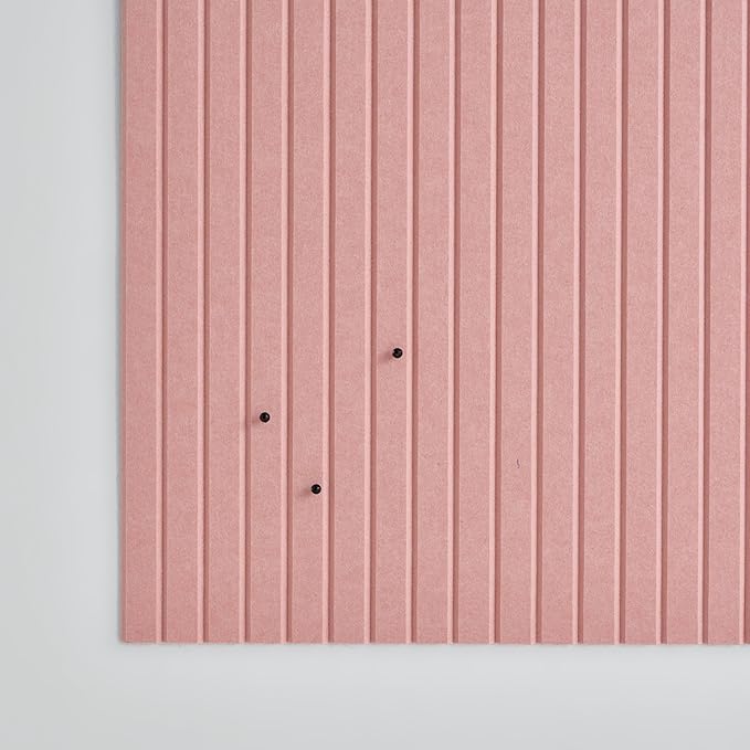 VIVELDA Large Bulletin Board 48"x36" - Office Wall Organizer to Replace your Old Cork Boards for Walls for Office Decor - 12-pack Felt Wall Panels for Use in Home Office Decor, Classroom Decor (Coral)