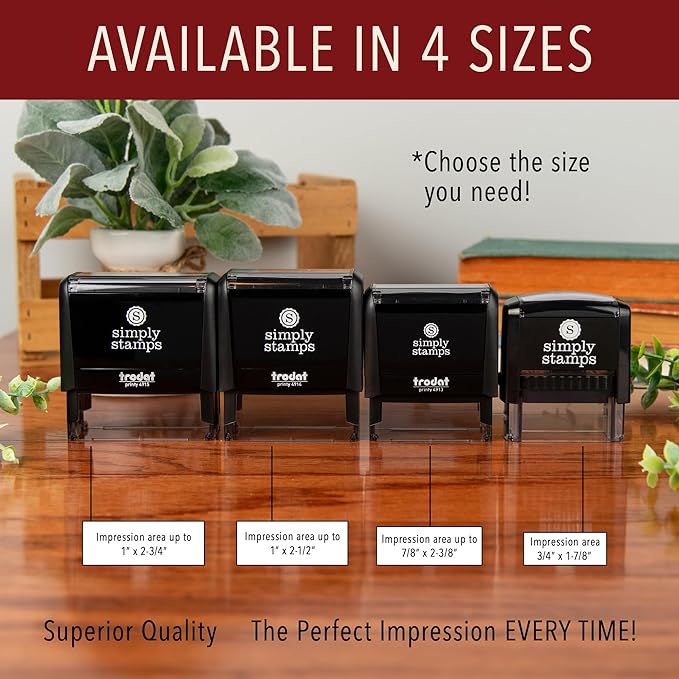 The Duncans Personalized Self-Inking Address Stamp | Envelope Return Address Stamp for Couples and Families | Custom Rubber Address Stamp (1, Xtra Large)