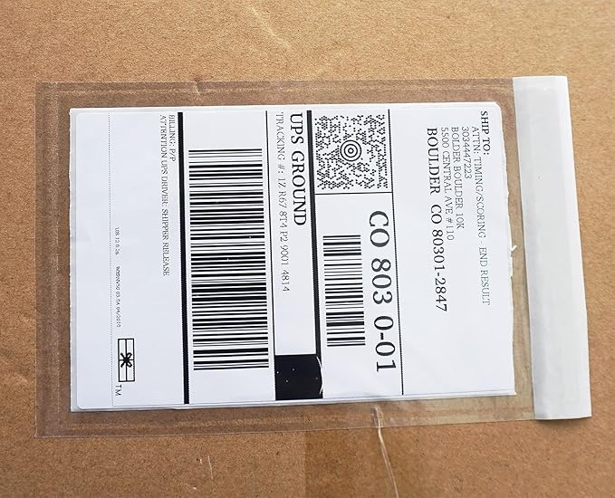 Premium 4.7''x7.5'' Packing List Envelope, Tailored Size for 4x6'' Shipping Labels,Self Adhesive Shipping Label Pouch/Sleeve (300 pack)