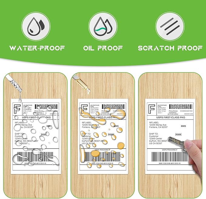 MFLABEL 4x6 Direct Thermal Shipping Labels - 100 Rolls of 450 Labels/Roll, Compatible with Zebra 2844/ZP450/ZP500/ZP505, USPS/FedEx/UPS/Amazon Shipping, Smudge-Resistant & Permanent Adhesive