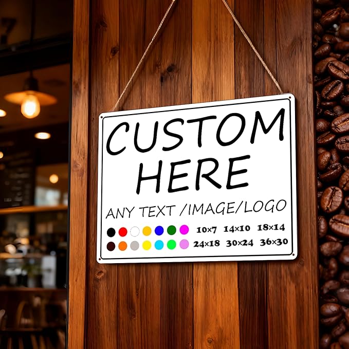 Custom Signs Outdoor-30×24inches-Large size,Prefabricated holes, weather-resistant, rust-proof,Optional reflective, night road signs, night warning signs