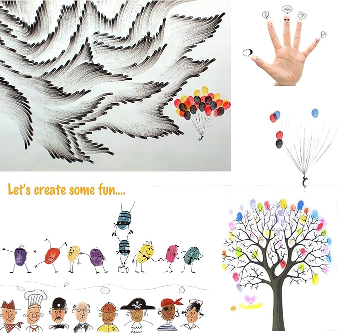 Lsushine Craft Ink Pad Stamps Partner DIY Color,15 Color Craft Ink Pad for Stamps, Paper, Wood Fabric (Pack of 15)