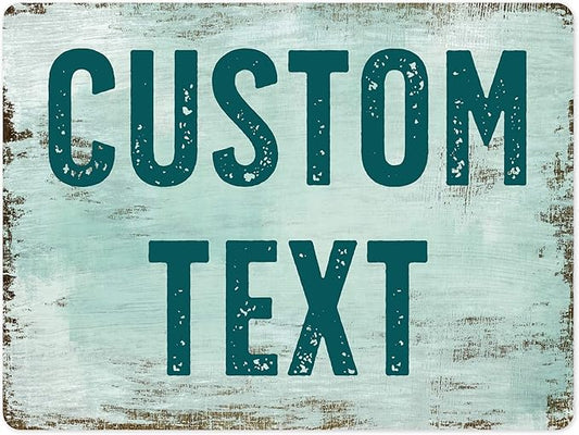 Custom Sign, Custom Street Sign, 11 Font Colors, 13 Font Styles, 4 Hole Options, 22 Sizes, 36x48 Inches, Rust Free DiBound, Fade Resistant, Made in USA by My Sign Center (Shabby Chic)