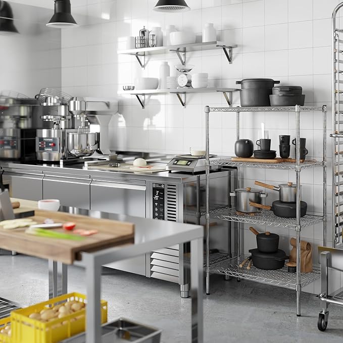 Regal Altair 18" Deep x 30" Wide x 54" Height Wire Shelving Kit | 4-Tier | NSF Commercial Storage Rack Unit
