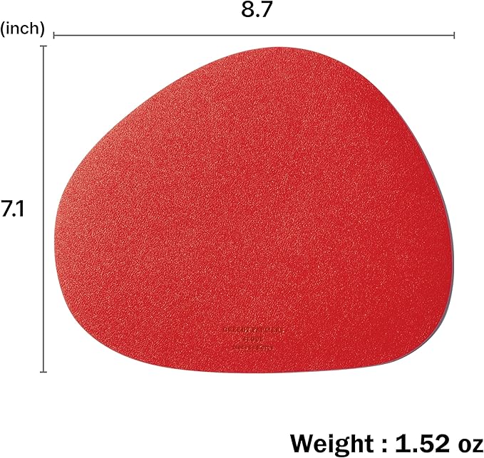 GREEDY FARMERS Mouse pad, Non-Slip Washable Waterproof Computer Mouse pad (Ruby Woo Red)