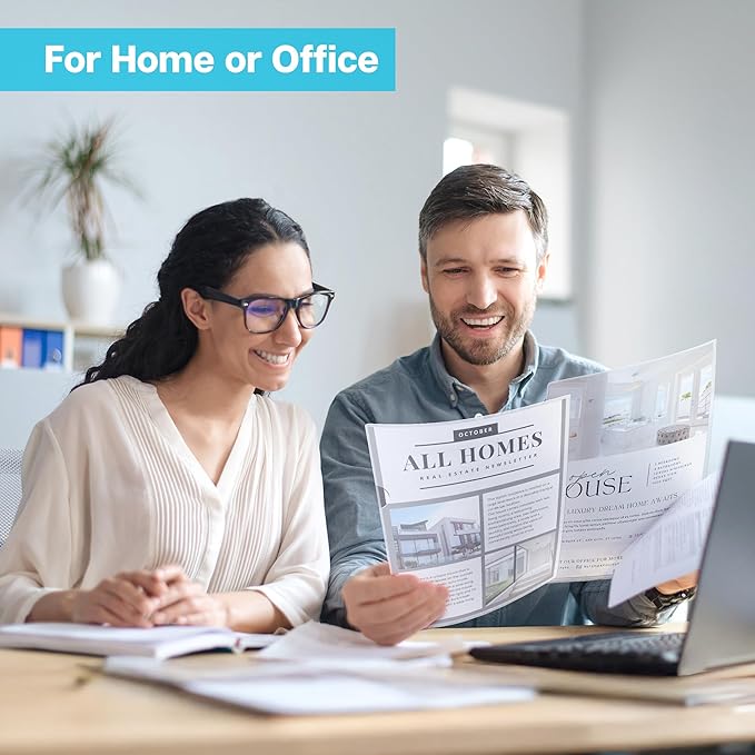 Dunwell Clear Folders for Documents, Plastic 8.5x11 File Sleeves for Document Protection, Filing, Storage, Organization (12 Pack) Transparent Folders with Pockets, Durable Letter Size Document Holder