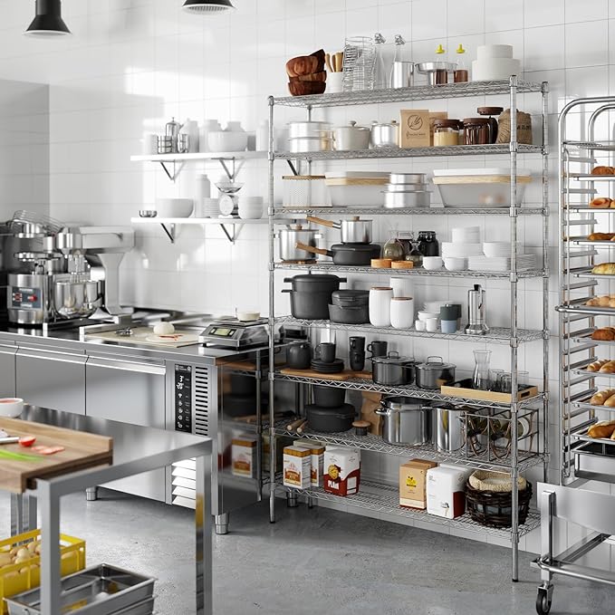 Regal Altair 14" Deep x 54" Wide x 86" Height Wire Shelving Kit | 8-Tier | NSF Commercial Storage Rack Unit