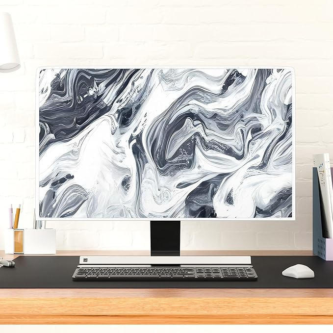Baocicco Abstract Gray Marble Waterproof 40, 41, 42，43 Inch Television Cover Anti-Static Dustproof Protective Television Covers for TV Screen Abstract Modern TV Dust Cover for Home LED LCD OLED TVs