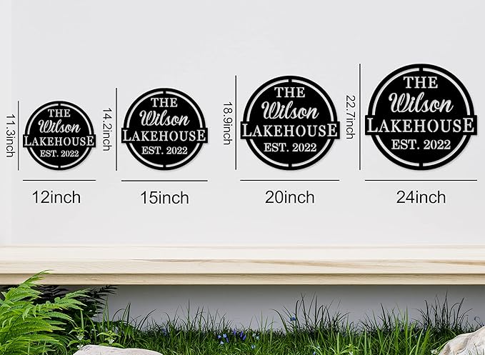 Personalized Lake House Sign with Established Date
