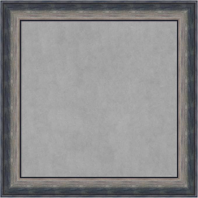 Amanti Art Silver Framed Magnetic Board 30x30 Medium Vision Board for use with Magnets, 100% Metal Sheet to Display Items as Office Decor or for Home Organization in mudroom, Kitchen or Kids Room