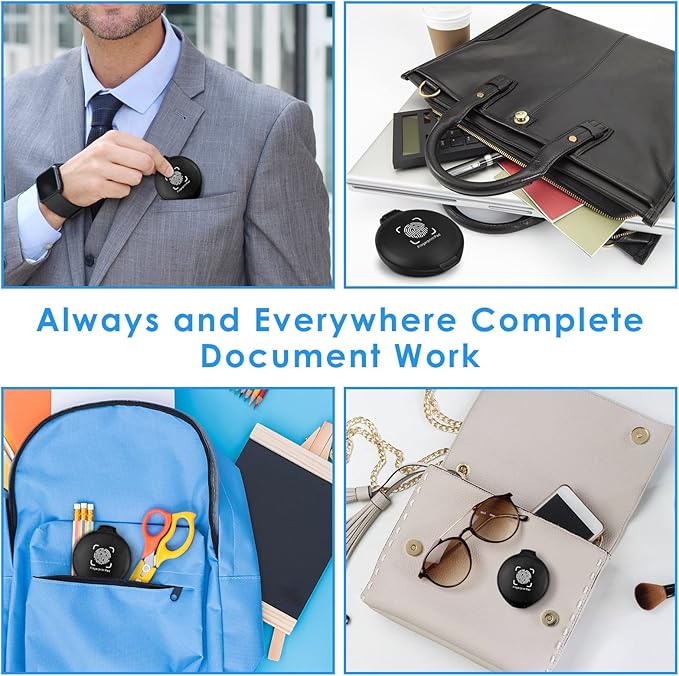 ERKOON 6 Pack Fingerprint Ink Pads, Thumbprint Ink Pad for Notary Supplies Identification Security ID Fingerprint Cards Law Enforcement Fingerprint Red